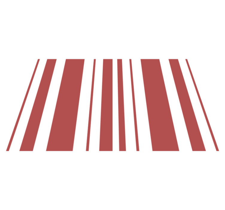 Crvene i bijele pruge teksturirani podmetači - TenStickers