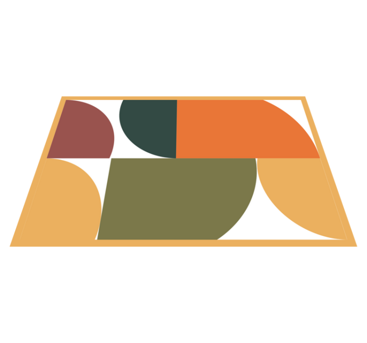 Podmetač moderan s modernim geometrijskim oblicima - TenStickers