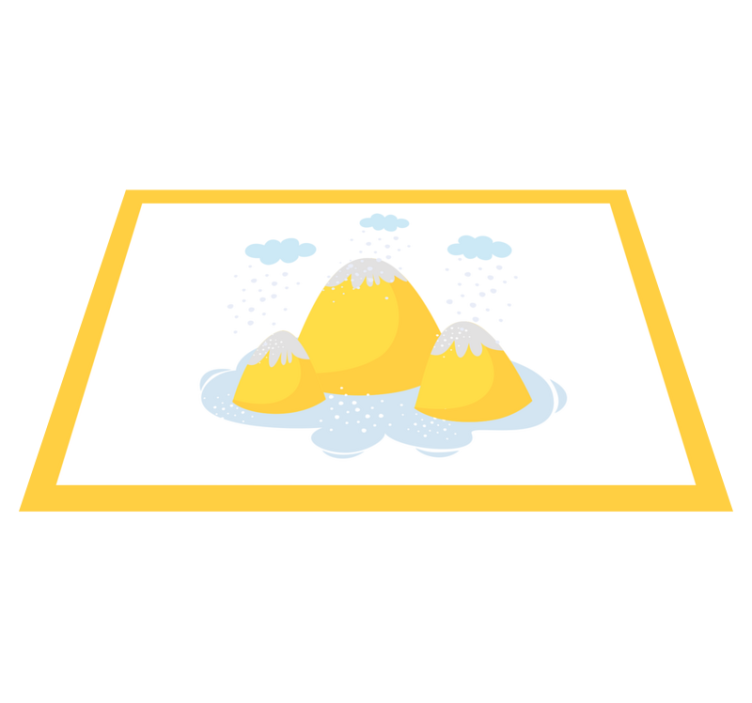 Podmetač djeca s ilustracijom Žute gore - TenStickers