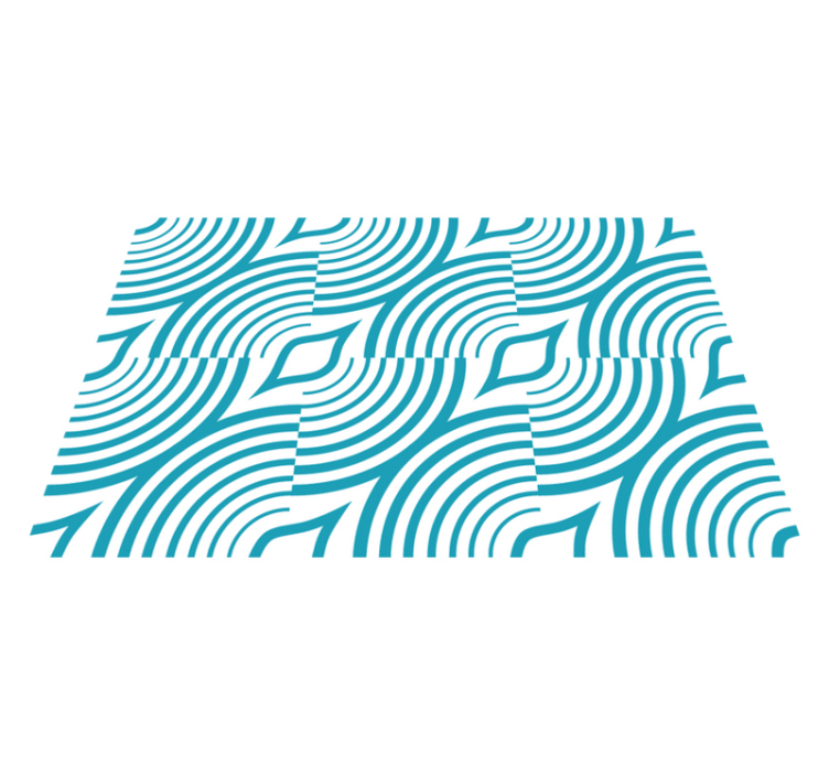 Podmetač moderan zakrivljeni valni uzorak - TenStickers