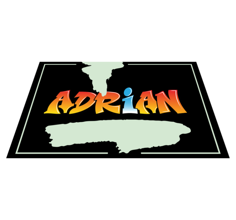 Podmetači s grafitnim slovima vašeg imena - TenStickers