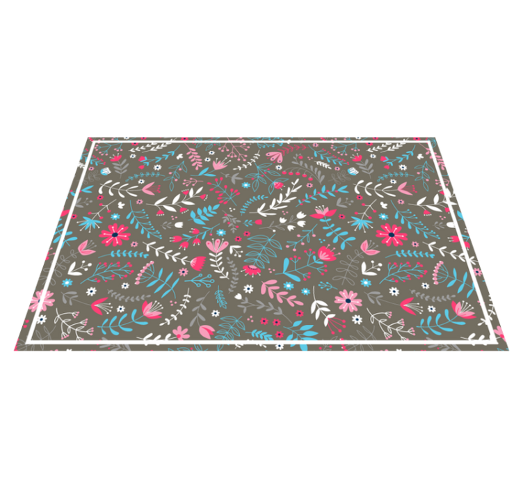 Podmetač tekstura biljni reljefni završetak - TenStickers