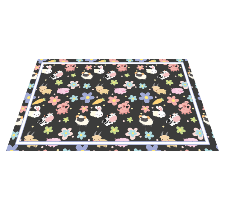 Podmetač djeca s ilustracijama šarmantnih bića - TenStickers