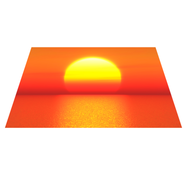 Podmetač moderan horizont zalaska sunca - TenStickers