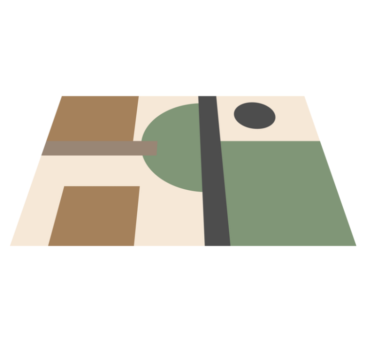 Podmetač moderan geometrijski apstraktni oblici - TenStickers