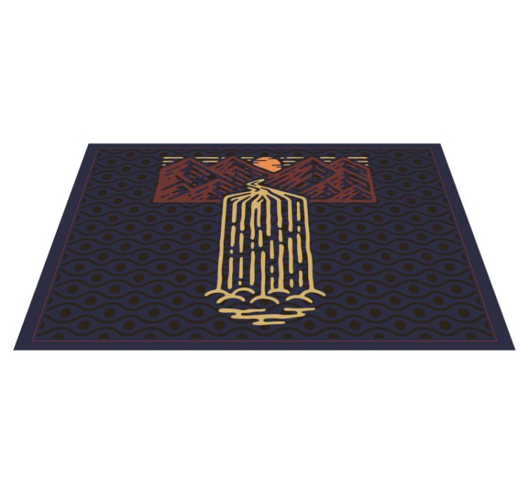 Podmetač izvornik prizor planinskog slapa - TenStickers