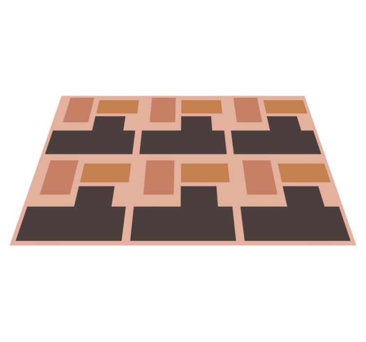 Smeđe i narančaste oblike originalnih podmetača - TenStickers