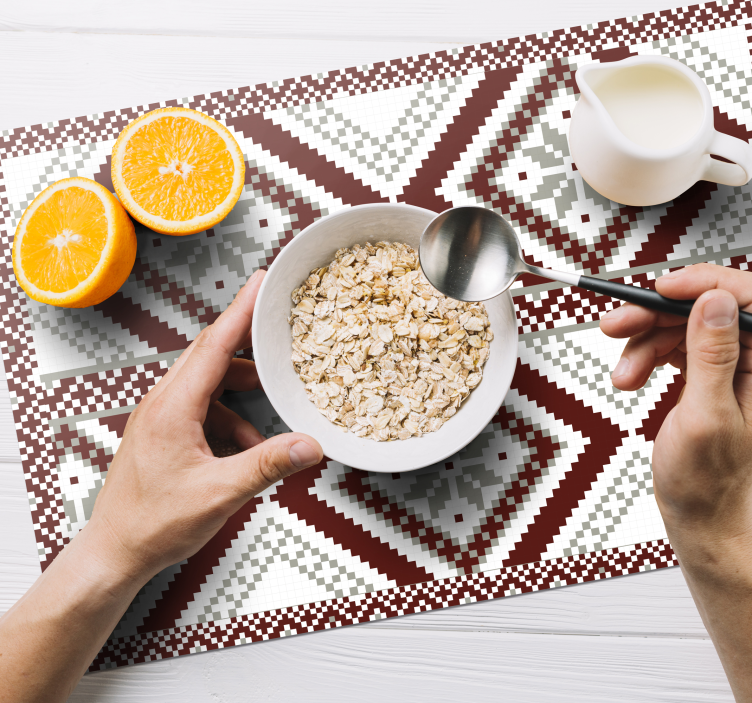 Podmetač tekstura geometrijski teksturirani uzorak - TenStickers