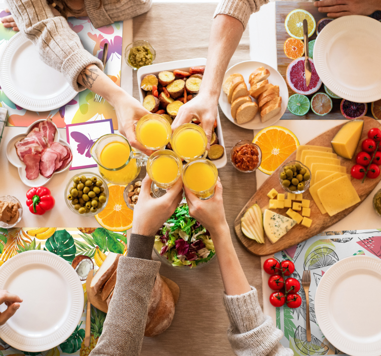 Podmetač izvornik uzorak tropskog voća - TenStickers