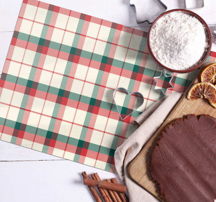 Božićni podmetač od tartana - TenStickers