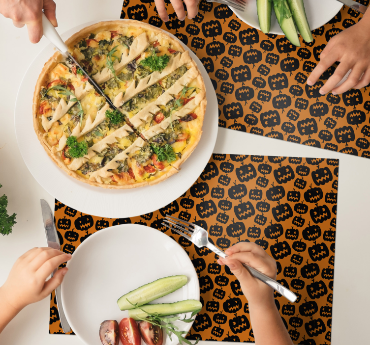 Crni i narančasti podmetač - TenStickers