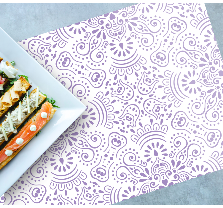 Lavanda uzorak mandale elegantni podmetači - TenStickers