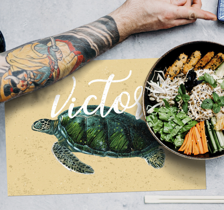 Morska kornjača s imenima kornjača - TenStickers