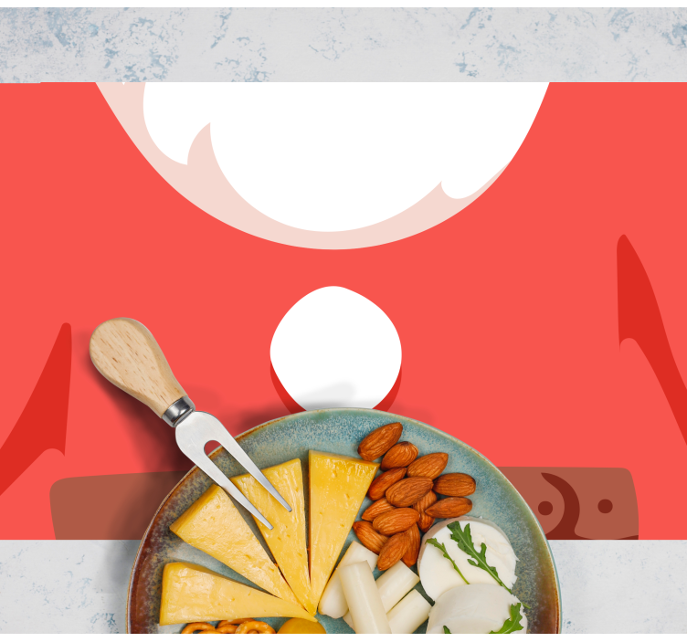 Odijelo djeda mraza božićne podmetače - TenStickers