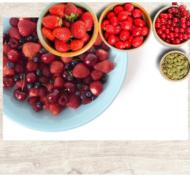 Podmetači od vinila od jagode - TenStickers