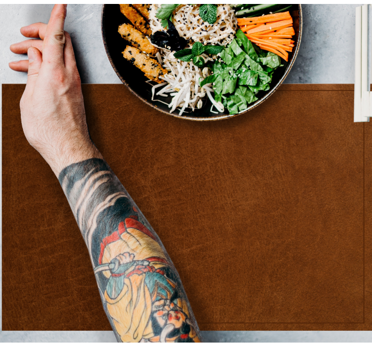 Podmetači od teksture smeđe kože s teksturom - TenStickers