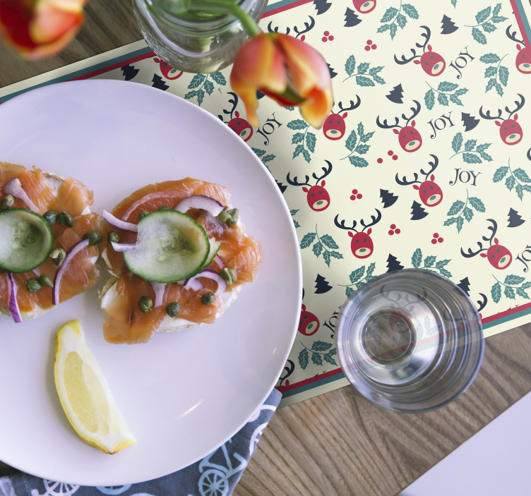 Veselje i božićni podmetači za sobove - TenStickers