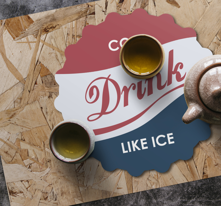 Retro piće soda podmetač originalni podmetači - TenStickers