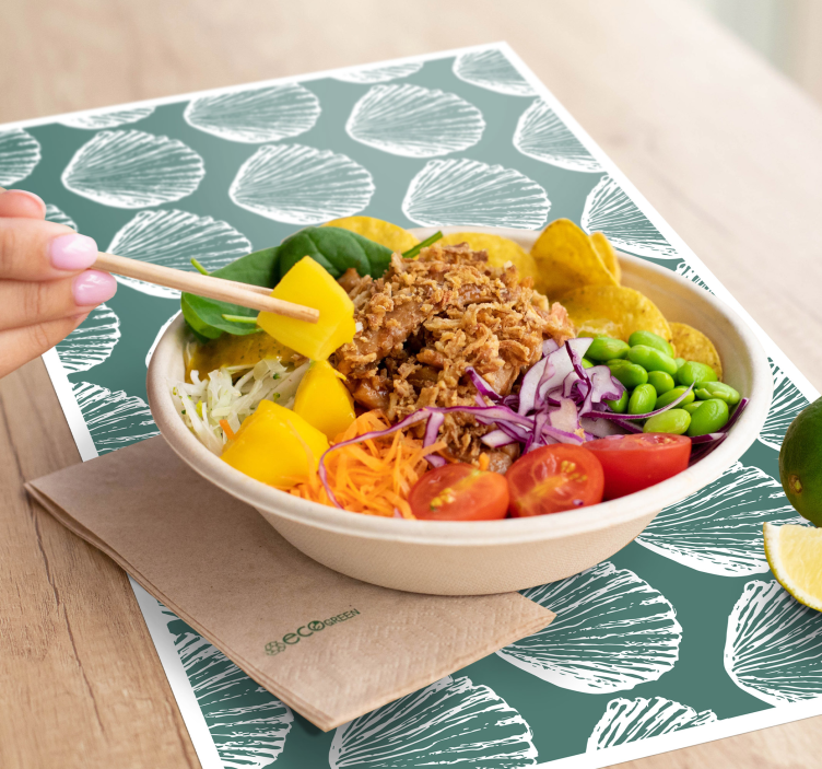 Retro posteljine s školjkama s školjkama - TenStickers