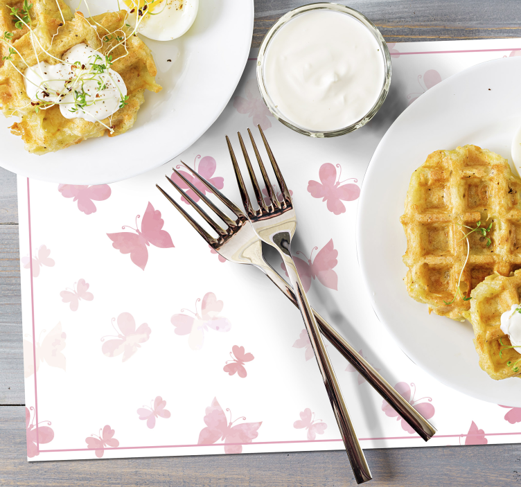 Ružičaste nijanse leptir posteljine - TenStickers