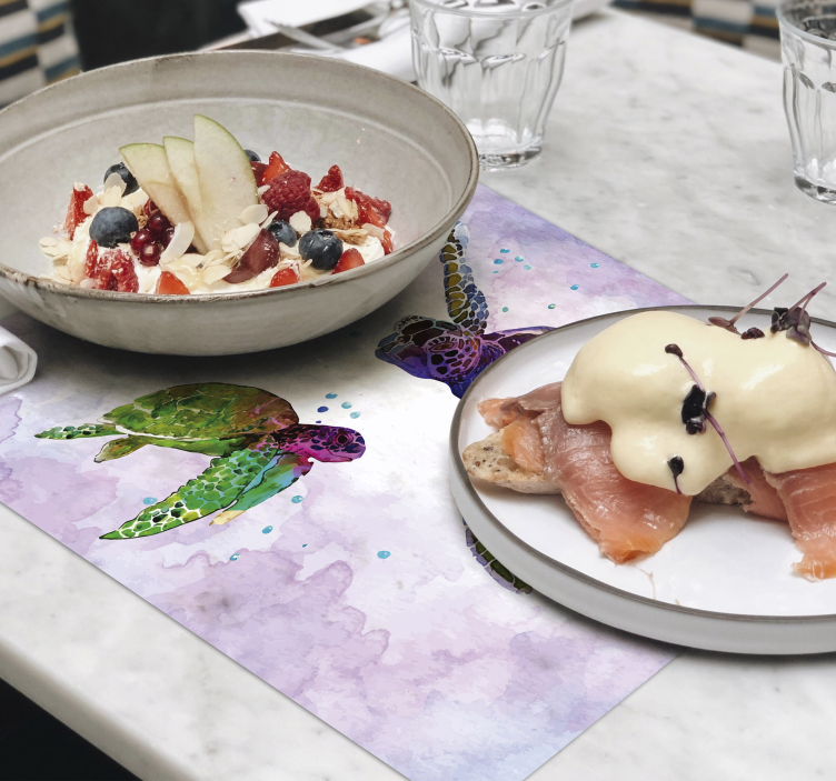 šarene kornjače životinjski placemati - TenStickers