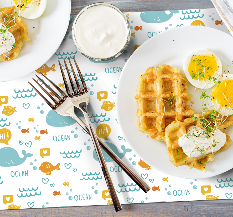 šareni i veseli plakati oceanske ribe - TenStickers