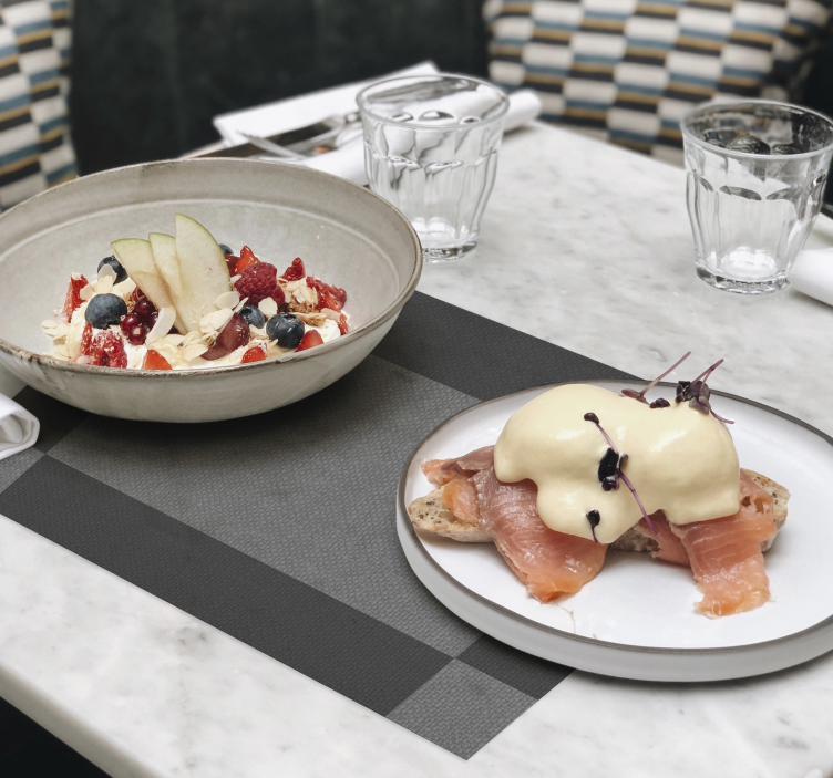 Siva pozadina elegantni stil elegantni placemati - TenStickers