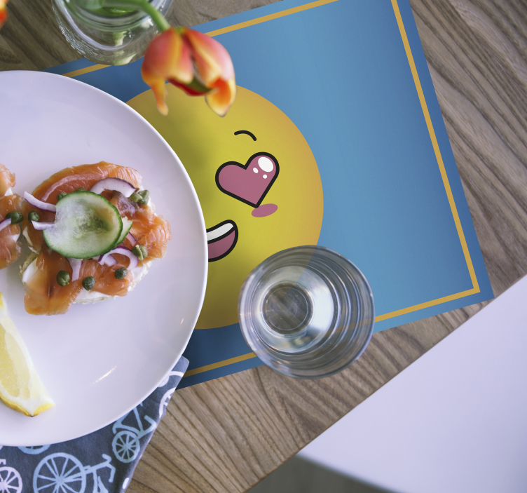 Srce oči emoji djeca posteljine - TenStickers