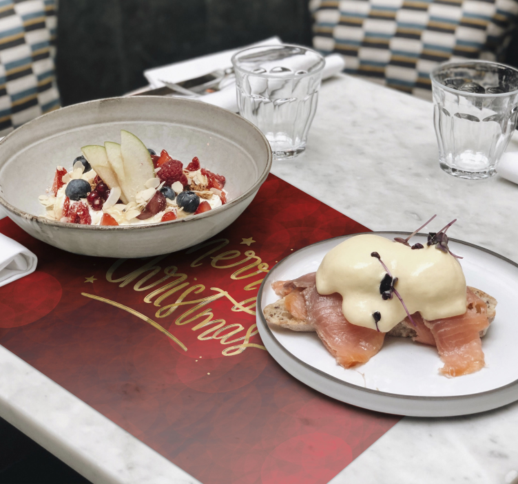 Sretan božić u crvenim božićnim plakatima - TenStickers