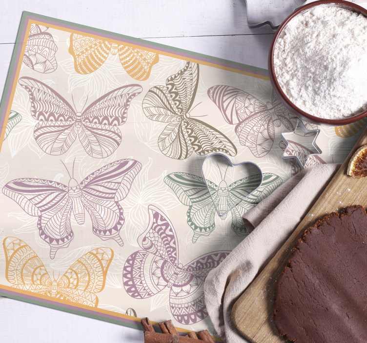 Obojeni leptiri leptir posteljine - TenStickers