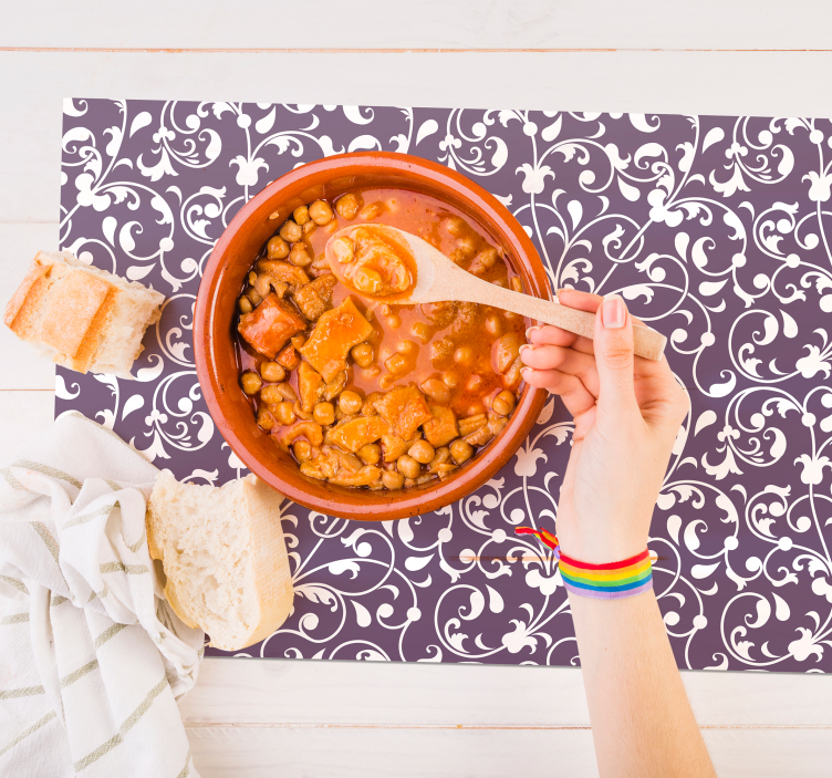 Ukrasni listovi paisley placemats - TenStickers