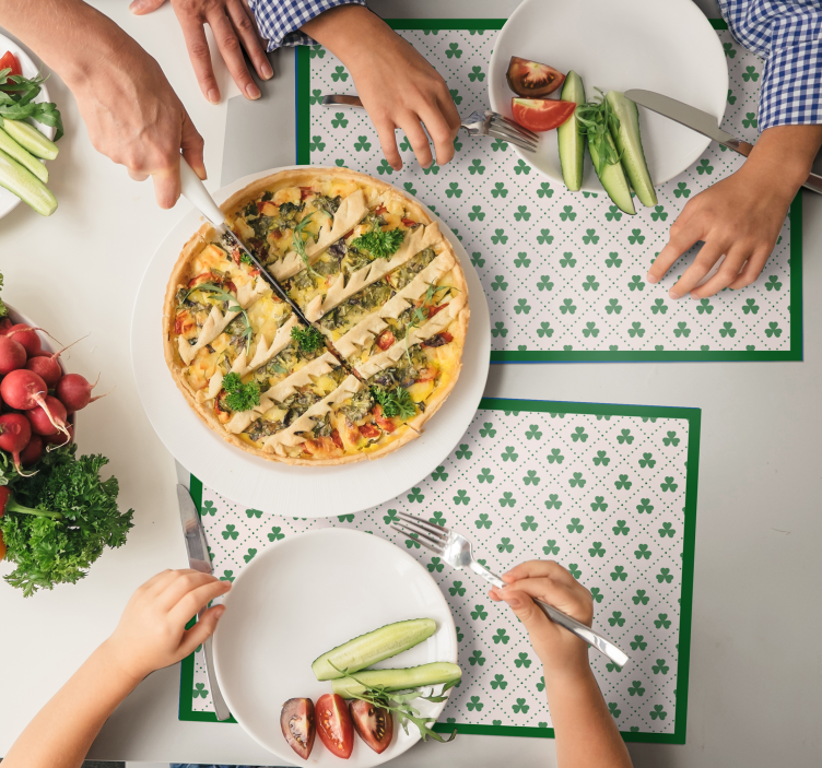 Zeleni vintage uzorak originalni podmetači - TenStickers