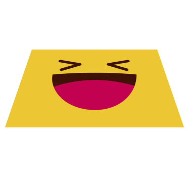Moderni emoji koji se smiju djeci vinilni placemati - TenStickers