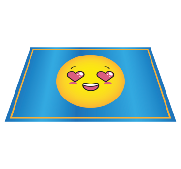 Srce oci emoji djeca stolna podloga - TenStickers