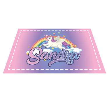 Prekrasne jednorog prilagodljive djece placemati - TenStickers