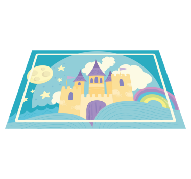 Princeza palača za djecu dječji plakati - TenStickers