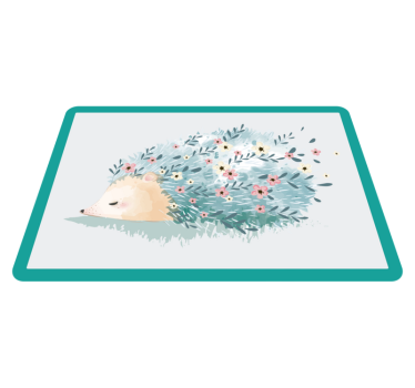 Podmetač djeca s ilustracijom slatkog ježa - TenStickers