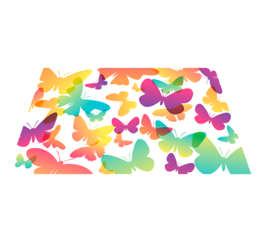 Podmetač djeca s vibrantnim uzorkom leptira - TenStickers