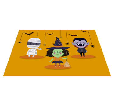 Sretne prostirke za stol vještica mumija i vampiri - TenStickers