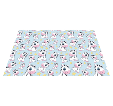 Zvijezde i podmetači za dječji zebra - TenStickers