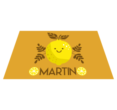 Podmetač djeca s ilustracijom sretne limune - TenStickers