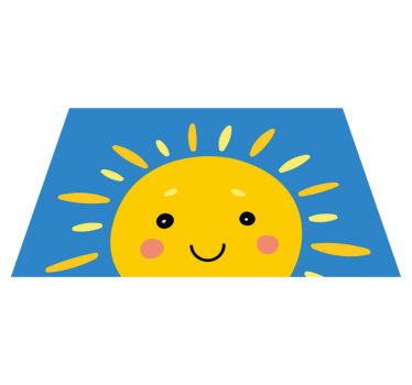 Podmetač djeca sretno sunce lice - TenStickers