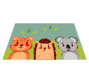 Podmetač djeca slatki prijatelji životinje - TenStickers