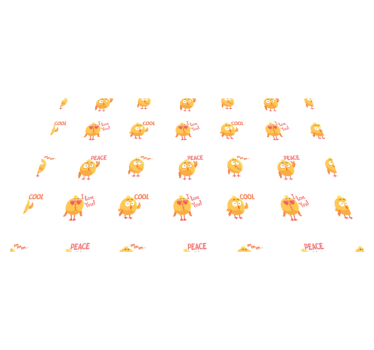 Podmetač djeca s motivima slatkih pilića - TenStickers