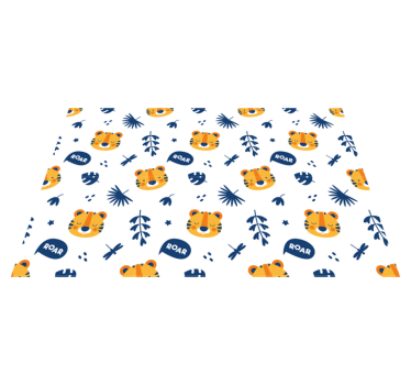 Podmetač djeca s uzorkom tigrove glave - TenStickers