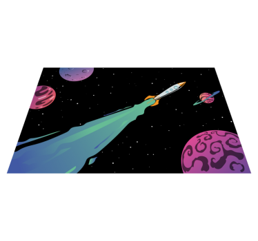 Podmetač djeca avantura lansiranja raketa - TenStickers