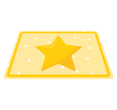 Podmetač djeca u obliku šarene zvijezde - TenStickers