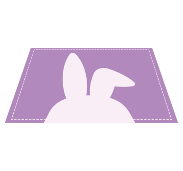 Podmetač djeca u obliku zečjih ušiju - TenStickers