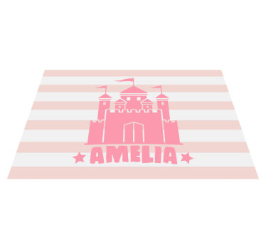 Podmetač djeca dvorac s zastavicama - TenStickers