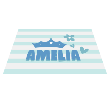 Podmetač djeca kruna i ime - TenStickers